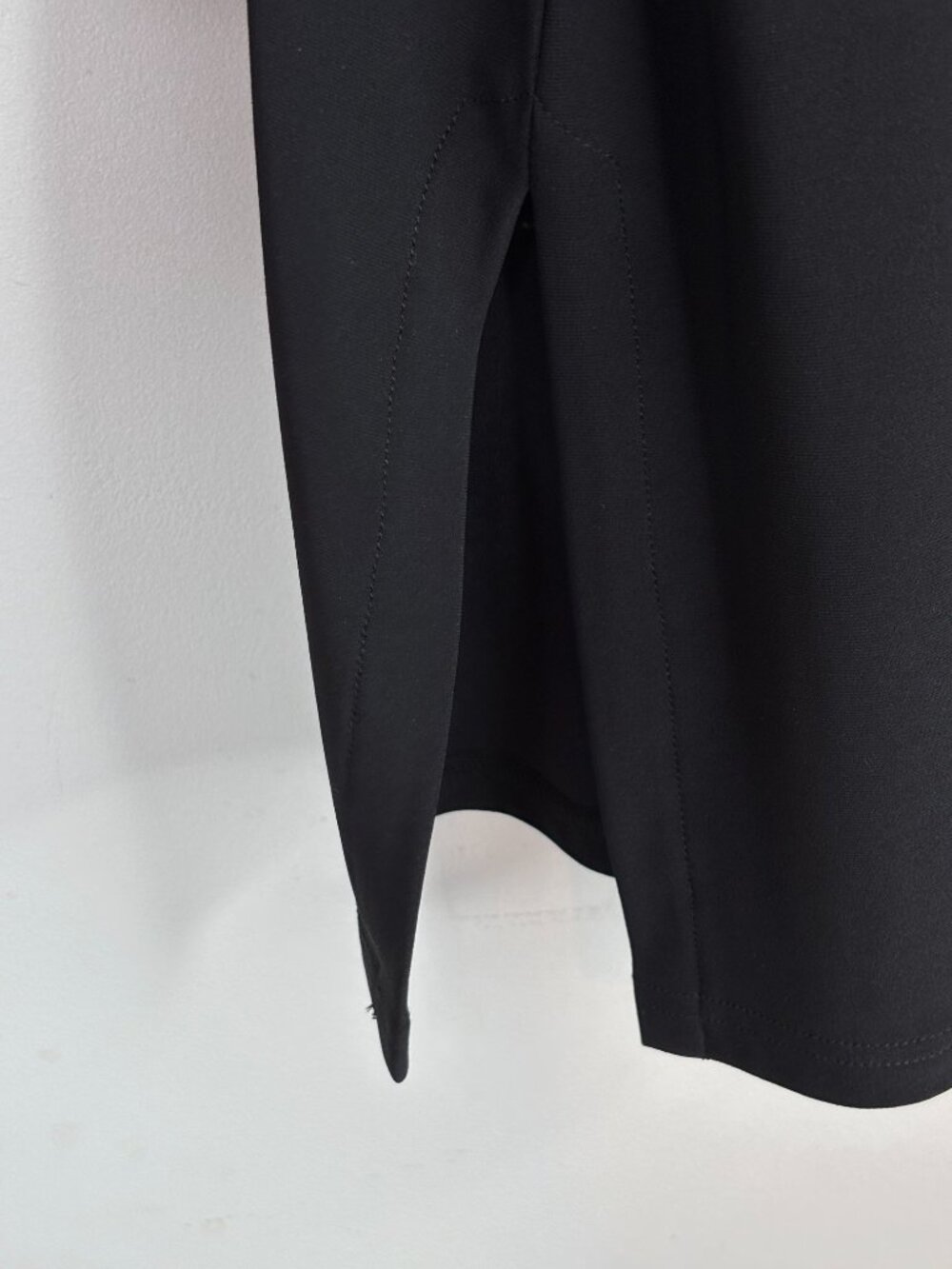 Sympli Black Tunic 14 Travel Jersey Knit 3/4 Sleeve Lagenlook Minimalist - Picture 5 of 6